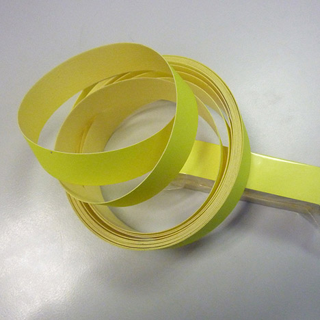 Reflex-Band zum Aufkleben, fluoreszierend gelb